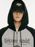 Vintage Raglan Hood Zip-Up