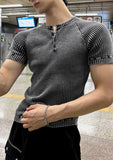 Grade Washing Lip Henry Muscle Short Sleeve Tee