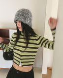 Fiv Bokashi Angora Fur Hat