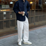 Chering Pintuck Wide Cotton Pants