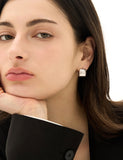 H Edition (M) Matte Castanets Square Earrings