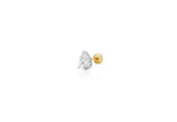 Essence 14K (Y) Lab-Diamond Pear Piercing 0.5CT