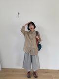 [unisex] Hiccup Rivet Banding Bermuda Pants