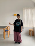 Conio Cotton Banding Balloon Wide Pants