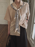 Bandana scarf half shirt
