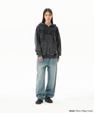 EMB SPLATTER DENIM PANT