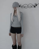 [mnem] Fold Hood Tee