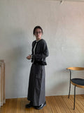 [BAONHAUS] Lorenine Frill Stripe Cardigan