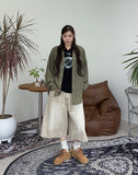 Pino Washed Banding Bermuda Pants