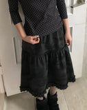 Deron Military Camo Midi Skirt