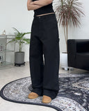 Clown Patch Cotton Wide Work Pants