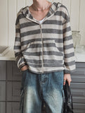 Shade Stripe Hood Zip-Up