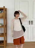 [unisex] Kelpid Summer Net See-through Knit