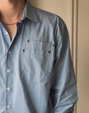 Riveted Double Rivet Pocket Crop Shirt Jacket
