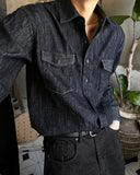 [summer] Sec arc denim shirt