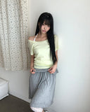 Wakin Frill Midi Skirt