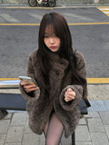 Rodin Fluffy Fur Wool Half Coat