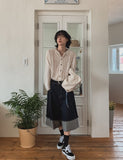 Into summer see-through linen cardigan