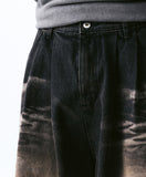 Brush Denim Damage Half Pants