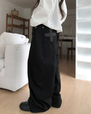 Liik Back Cross Studded Cotton Pants