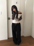 Enshu Brushed Color Matching Hood Off-Shoulder T-Shirt