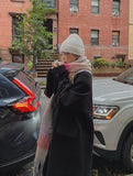 Winter color mix check muffler
