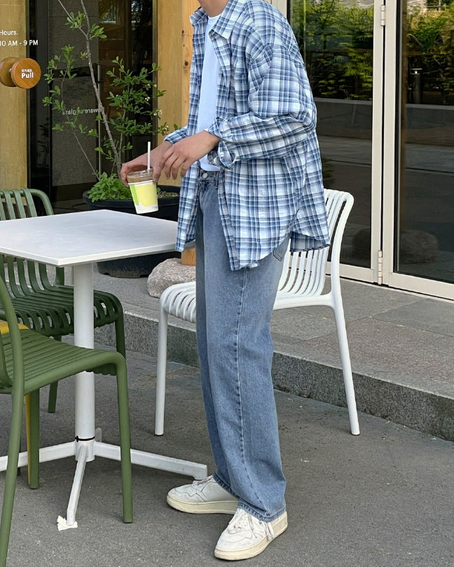 【MODERNIF】Liette overfit check shirt modernif (モダンイフ) - リエットオーバーフィットチェック