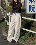 Cello Cargo String Wide Pants