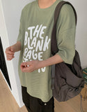 [unisex] Nelty printed knit short sleeve tee