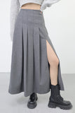 Elena Slit Wool Long Skirt