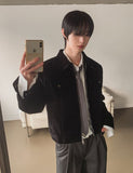 Gloss Velvet Quilted Work Jacket