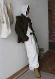 (WOOL) FRINGE POCKET TWEED JACKET