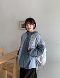 [unisex] Netijyu String Color Over Hood Wind Jacket