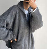 【COSYHARU】Lambswool Knit Turtle Zip-up COSYHARU (コシハル) - レムズウールニットタートルジップアップ