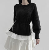 melin string layered knitwear