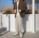 Belly wool wide slacks