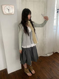 Dunkey Shirring Wrap Midi Skirt