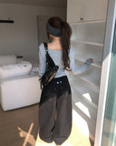 Toki Cross Studded Adjust Wide Pants