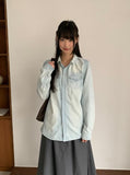 Runpony Pocket Washing Denim Shirt