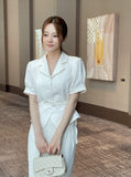 Core Wrinkle-Free Pleated Wrap Long Skirt