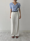 Virtue Unbalanced Puff Half Sleeve Shirt