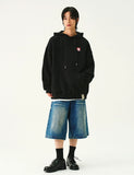 Bear Heart Embroidery Hoodie