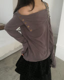 Henny Dot Velvet Frill Skirt Pants