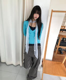 Lasom V-neck Slim Long Sleeve T-shirt