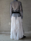 Resin Bohemian Unbalanced Tiered Skirt