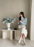 Emd V-neck Angora Knit Cardigan