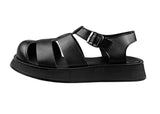 High hoop fisherman leather sandals