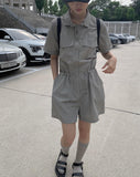 Mina Nylon Anorak Jumpsuit