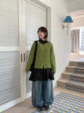 Hensoni cable round cardigan