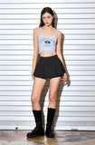 AubeA Crack Logo Lace Top